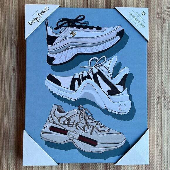 Design District Studio Designer Sneaker Hanging Wall Art - Picture 1 of 16